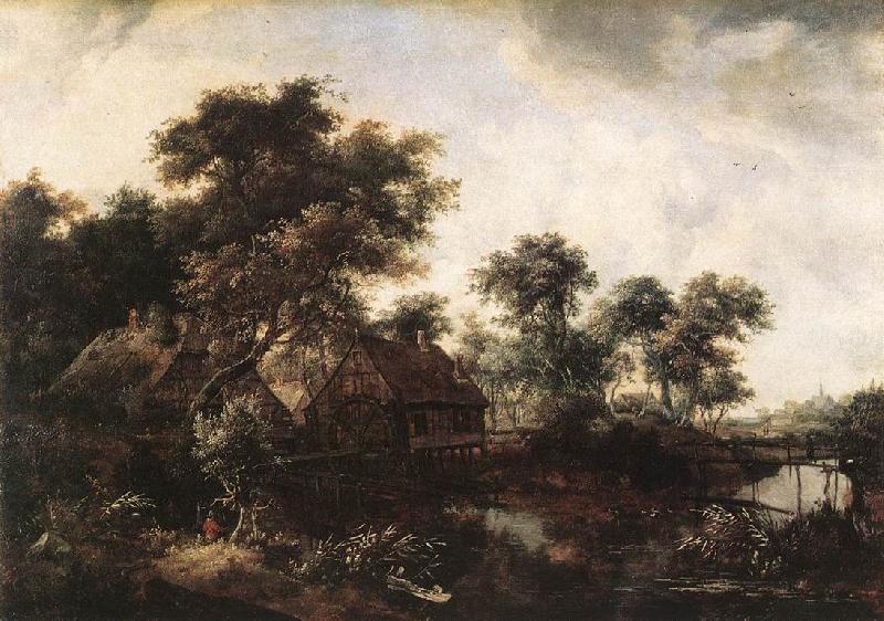 HOBBEMA, Meyndert The Water Mill sf oil painting picture